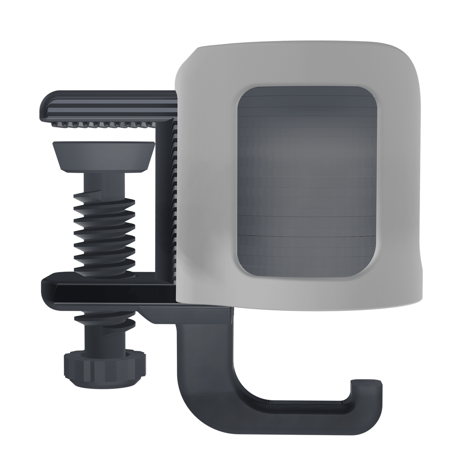 Cup.Nest – Clamp-On Desk Holder for Cups + Headphones