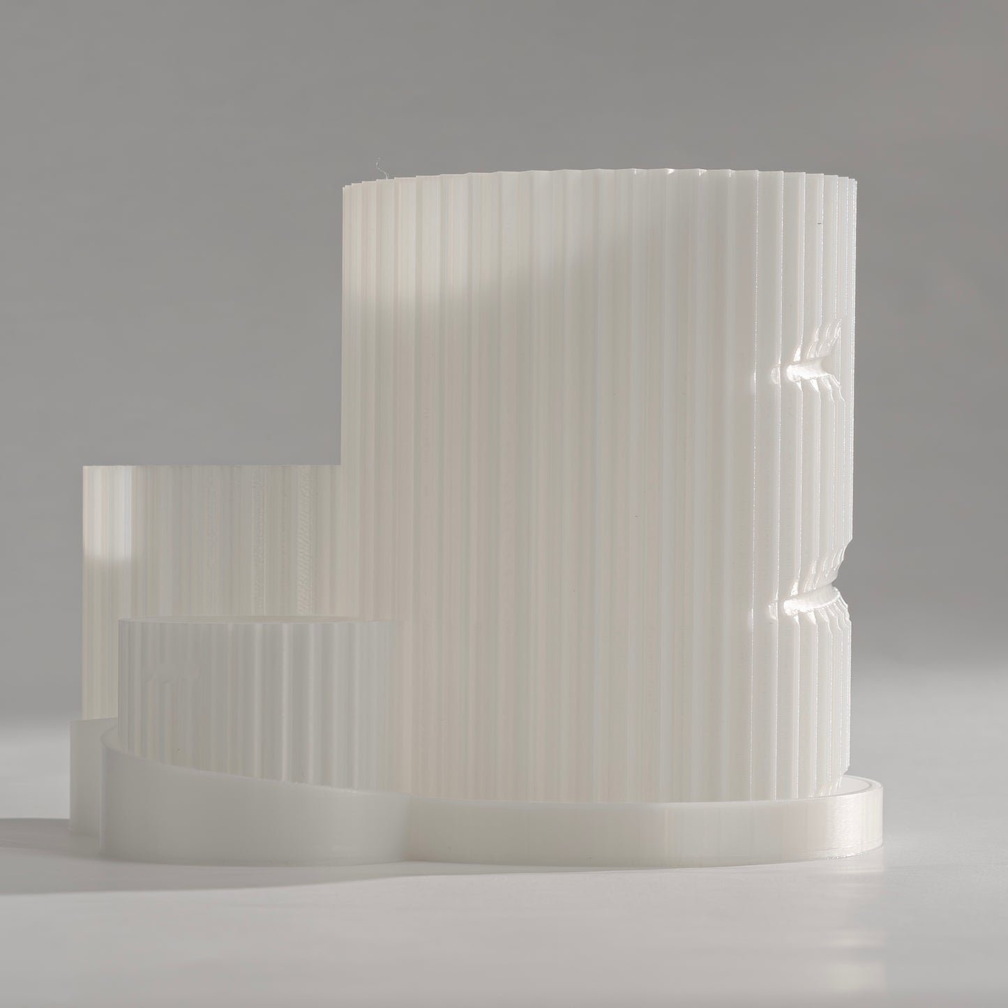 Polar Triad Planter. A one-body design with three plant spaces.