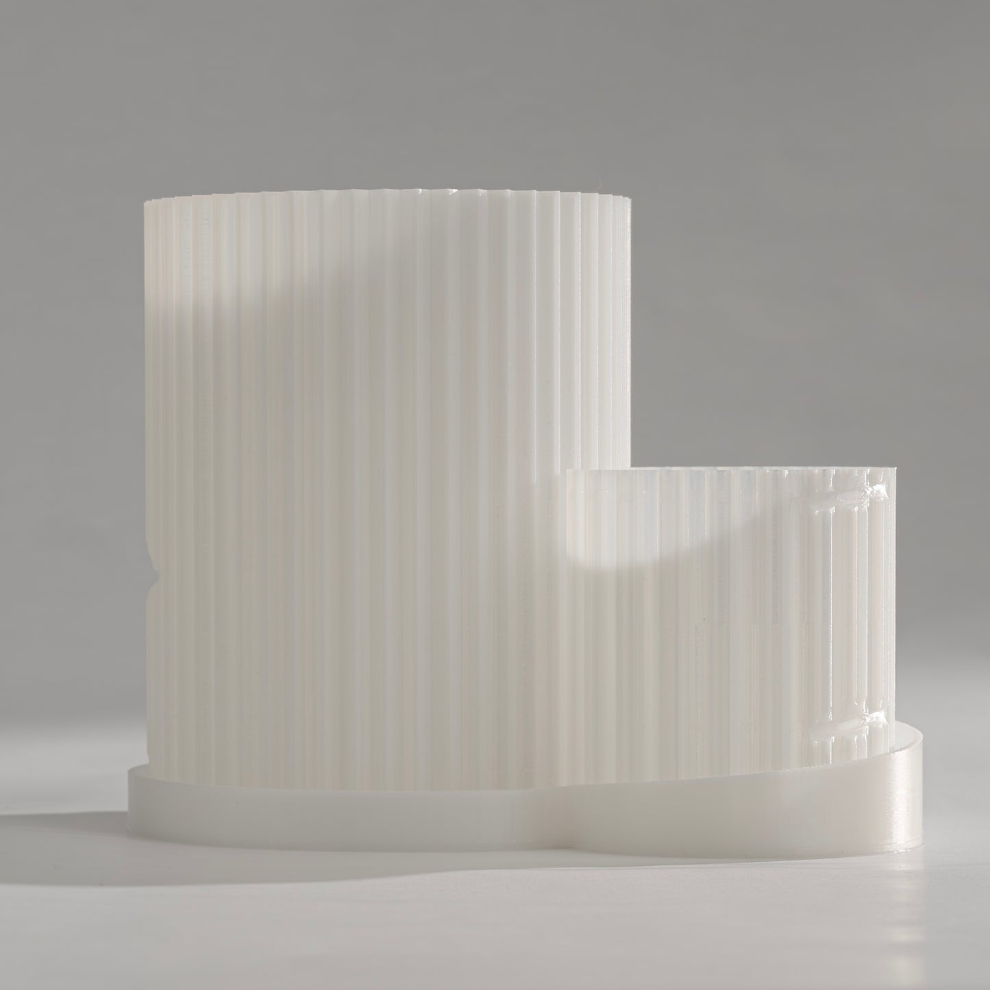 Polar Triad Planter. A one-body design with three plant spaces.