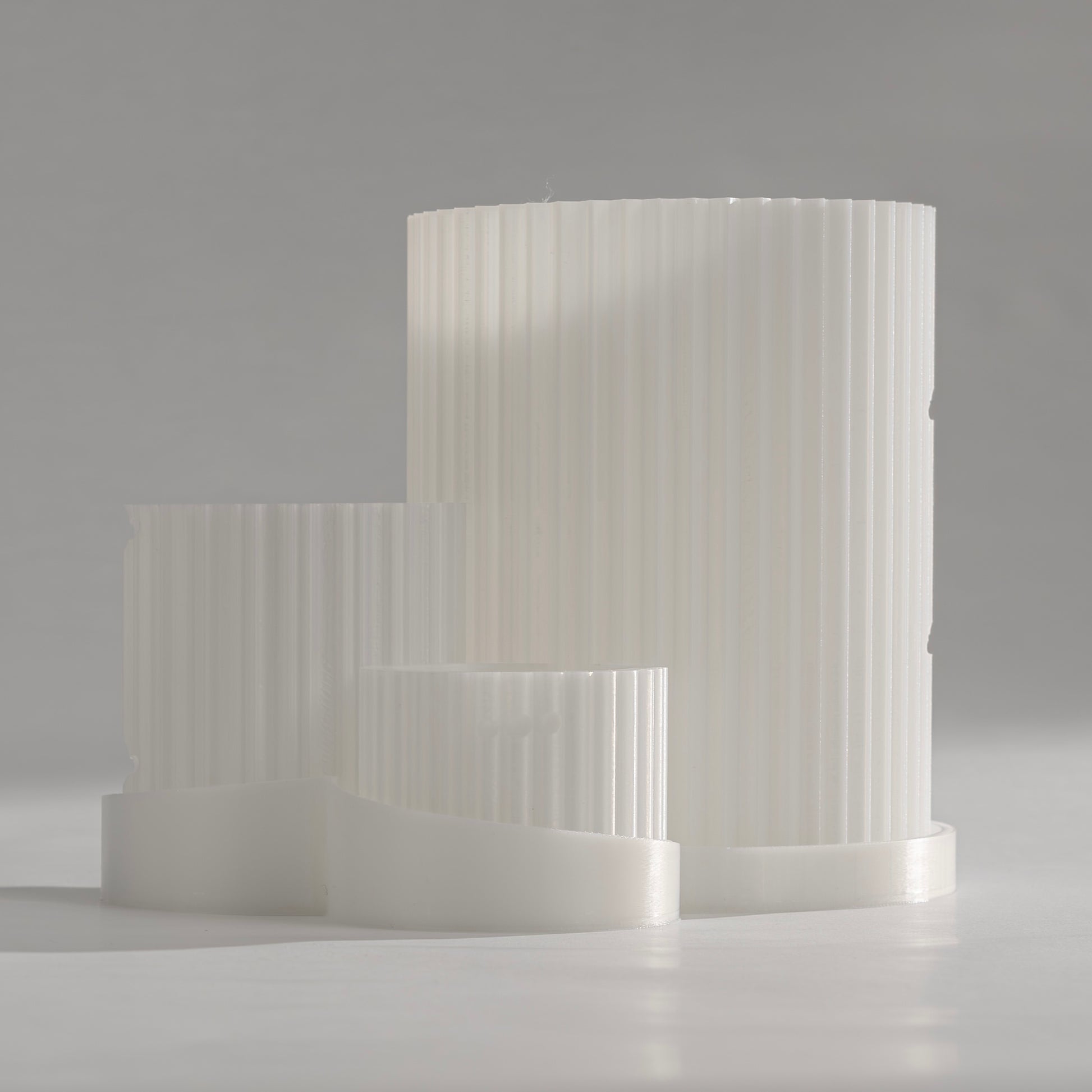 Polar Triad Planter. A one-body design with three plant spaces.