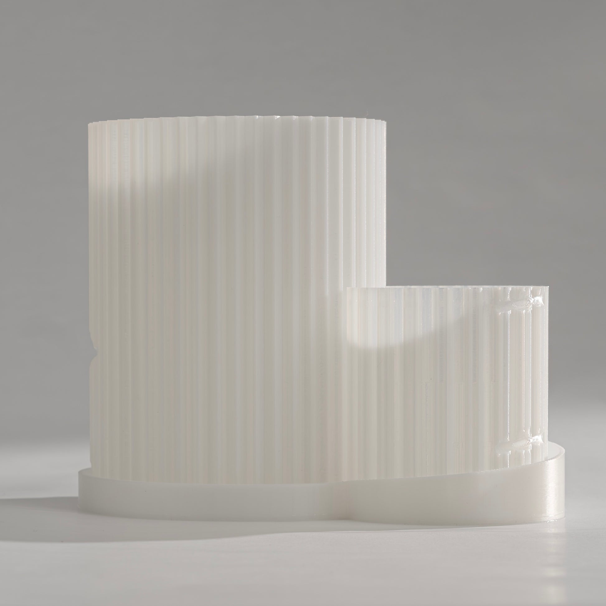 Polar Triad Planter. A one-body design with three plant spaces.