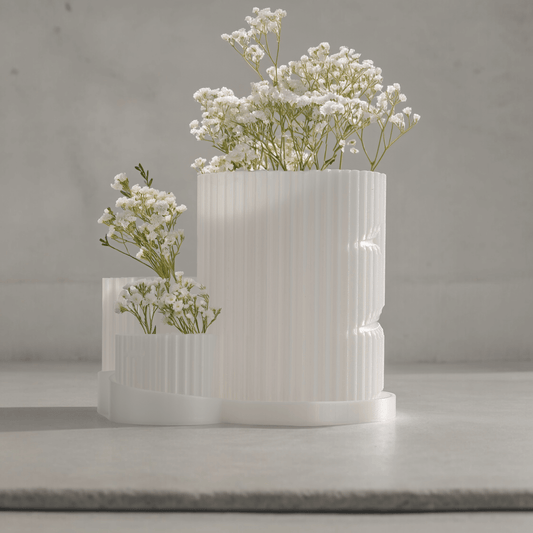Polar Triad Planter. A one-body design with three plant spaces.