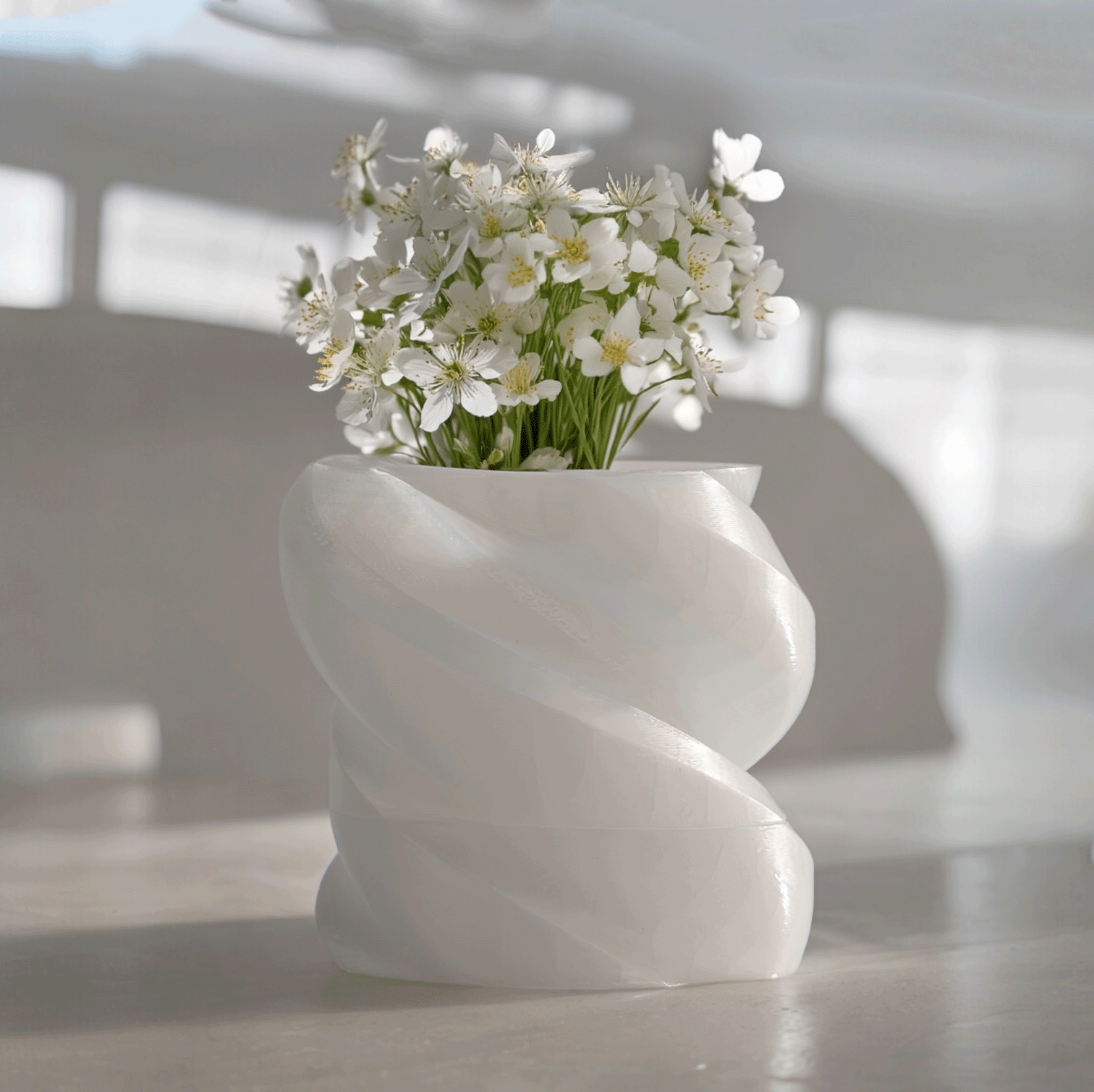 Slide Planter. A two-piece pot designed for small indoor plants.