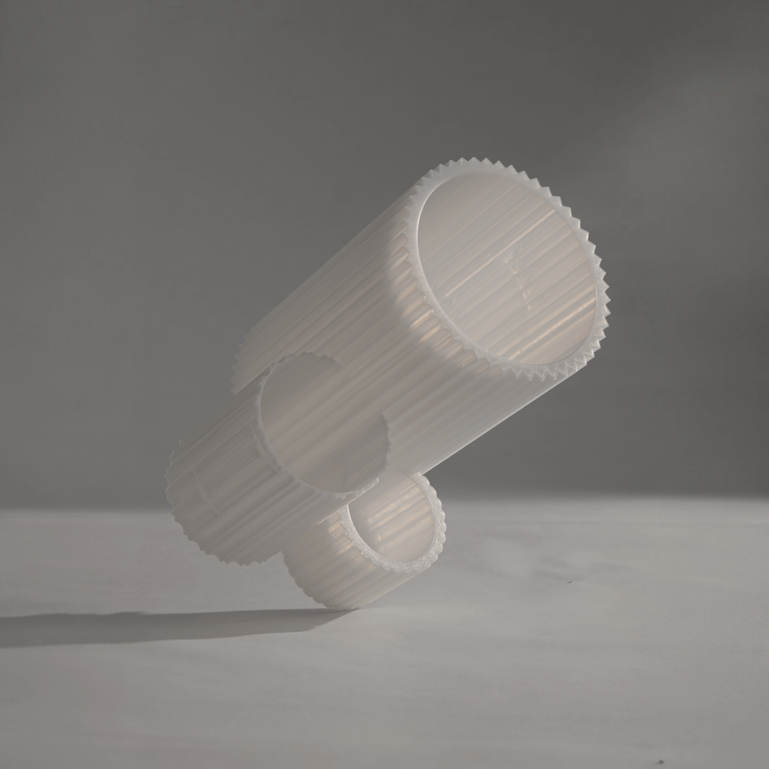 Polar Triad Planter. A one-body design with three plant spaces.